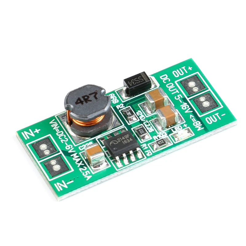 5pcs DC-DC 3.2V 3.7V 4.2V to 5V Voltage Regulator Converter Adjustable Boosting Step Up Power Supply Module 2-5V (4)