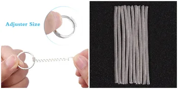 

6pcs Ring Size Adjuster Guard Tightener Reducer Resizing Tools Vintage Spiral Based Jewelry Parts