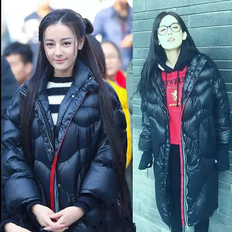 Goede AYUNSUE Wit Ganzendons Jas Vrouwelijke Lange Jas Vrouwen Winter Losse Casual Big Size vrouwen Jassen Chaqueta Mujer KJ427