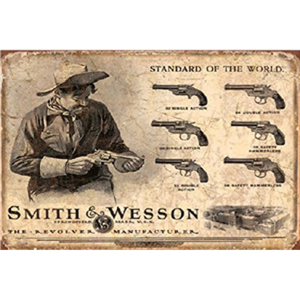 Aliexpress.com : Buy Gun Vintage Metal Plate Tin Signs Wall Poster