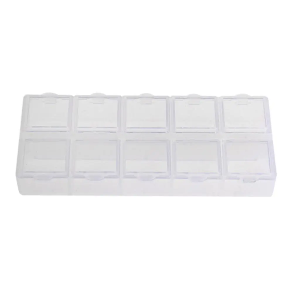 

10 Grid Organizer Storage Case Box Mini Slot Adjustable Tool Jewelry Pill DIY