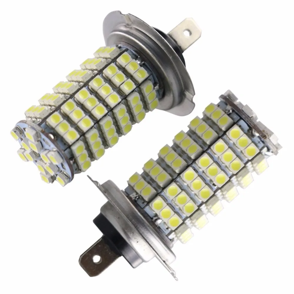 Par Lampada H7 120 LEDs SMD 6000k 6500k Efeito Xenon Frete бесплатно|Автомобильная противотуманная фара| |