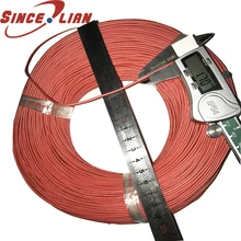 305 м 22 AWG гибкий силиконовый провода кабель 0.3mm2 высокое Температура Max 200 градусов В 600 в OD1.7mm черный, красный тесты провода
