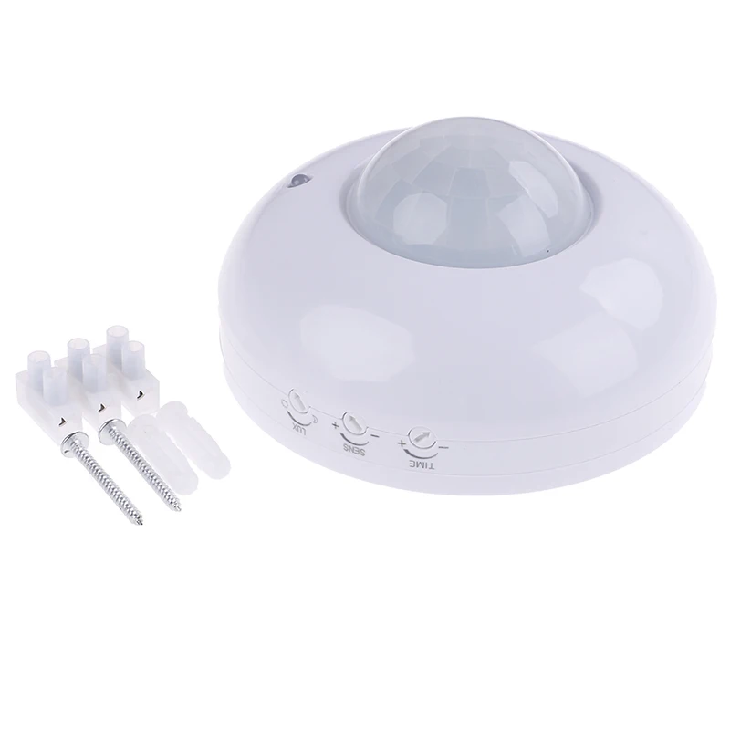 110-240V Adjustable Infrared Motion Sensor Switch Body Motion Movement Ceiling Infrared Sensor Detector Light Bulb Switch