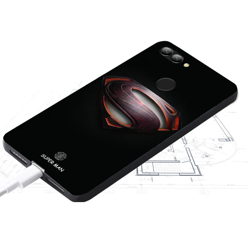 Huawei nova 2 Case Original Cover for Huawei nova 2 Bag Case Cover Skin Wolf Fish Skull nova 2 Fundas 100% 4