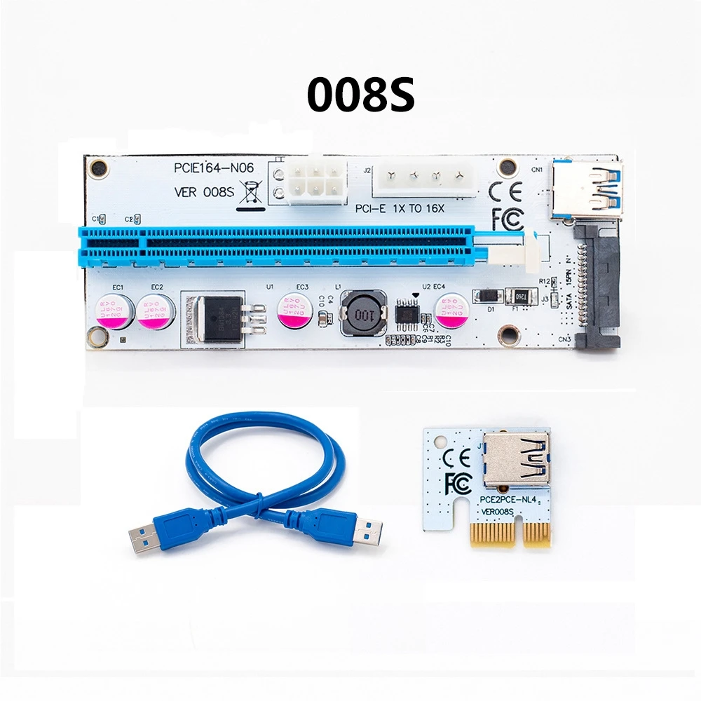 Pci Usb 3.0 Tarjeta Riser PCIe 1 A 5 - Para Minar Criptomonedas Con  Múltiples GPU Rig De Minería Ethereum