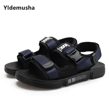 Сандалии мужские новые модные летние пляжные сандалии-гладиаторы Модные мужские уличные сандалии мужские вьетнамки тапочки обувь
