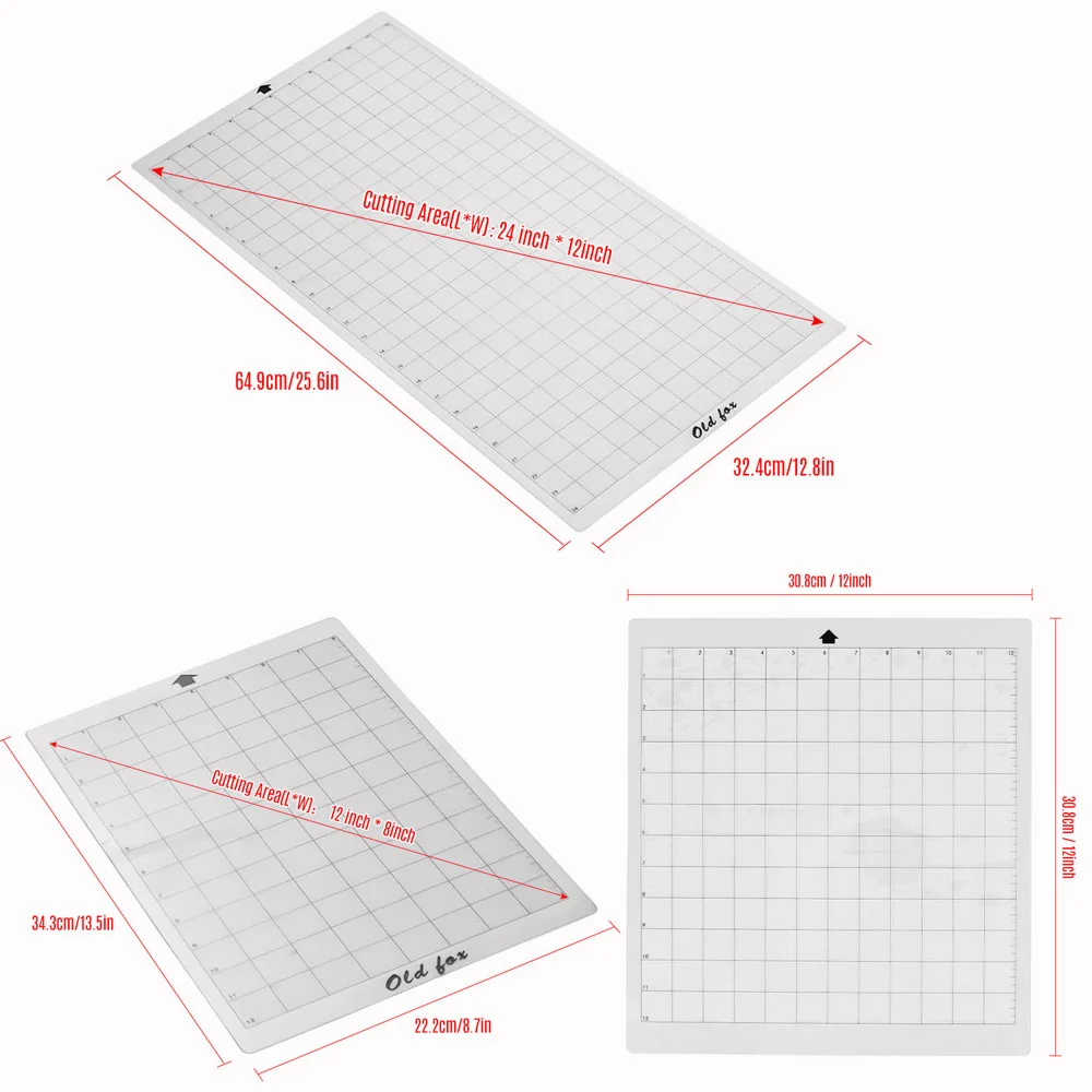 3 шт. сменный коврик для резки липкий коврик с измерительной миллиметровая бумага разделочная доска для silhouette Cameo плоттер
