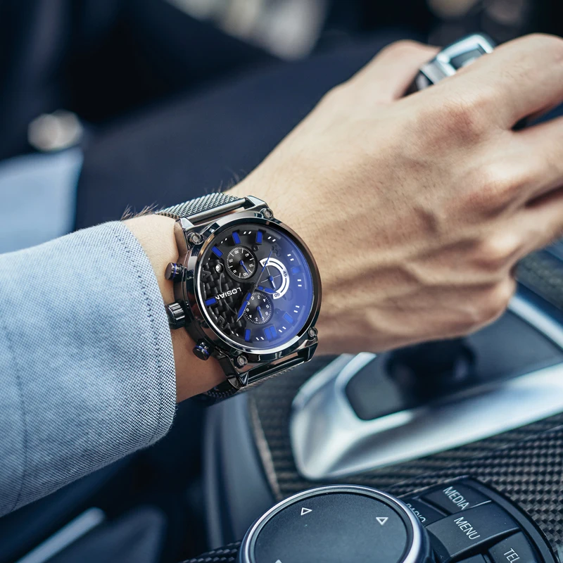 Sport Watch for Men 2018 New Arrive Water Resistant Stainless Steel Band Luxury Mens Sport Watch relogios masculino orologi uomo Sport Watch for Men 2018 New Arrive Water Resistant Stainless Steel Band Luxury Mens Sport Watch relogios masculino orologi uomo