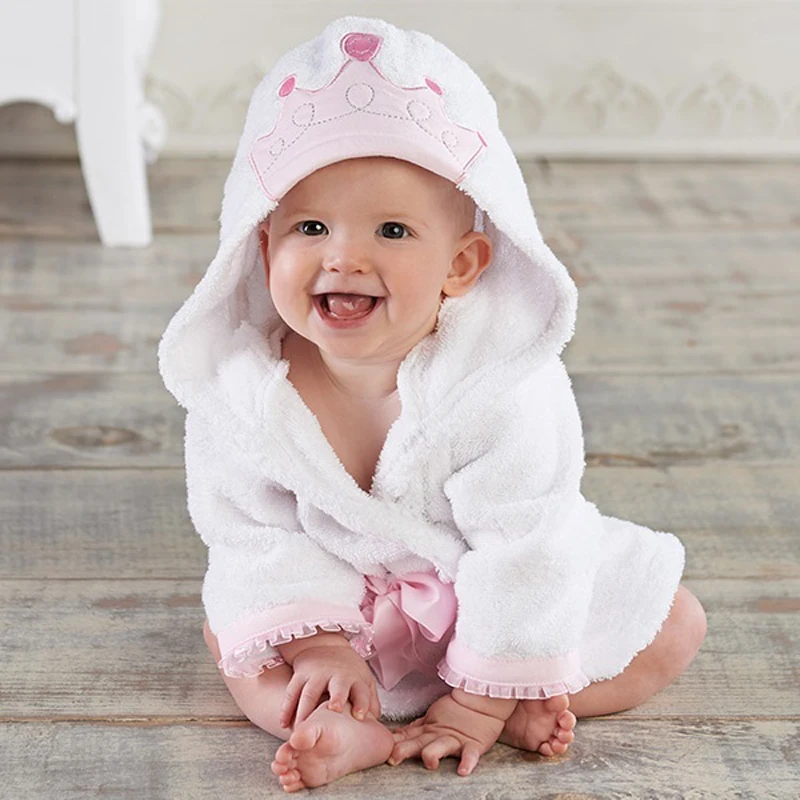 Банный халат с капюшоном для маленьких мальчиков и девочек, банное полотенце для малышей