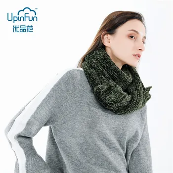 

7 Color New Fashion Europe and America Street Winter Scarf Pure Color Small Cuffs Lengthen Warm Knitted Scarves Women 2018