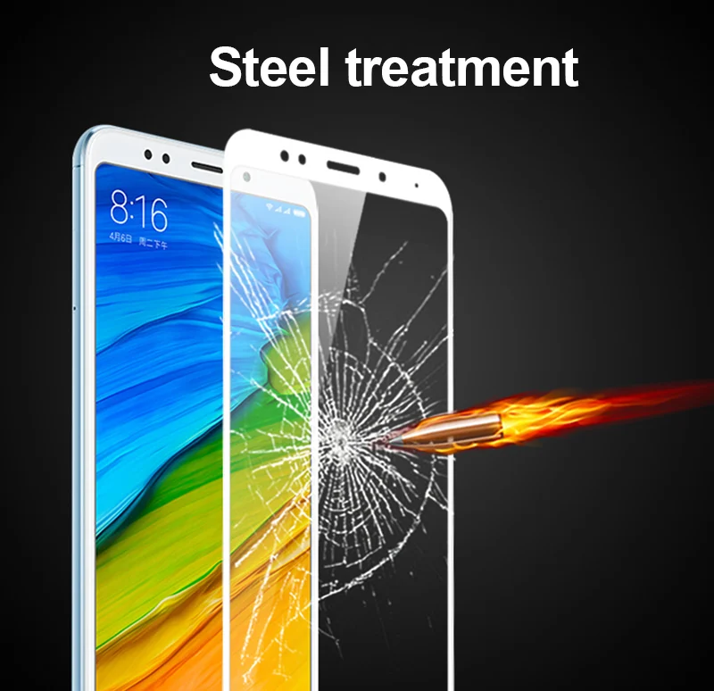 TOMKAS Glass For Xiaomi Redmi 5 Plus Screen Protector Scratch Proof For Xiaomi Redmi Note 5 Pro Global Version Tempered Glass