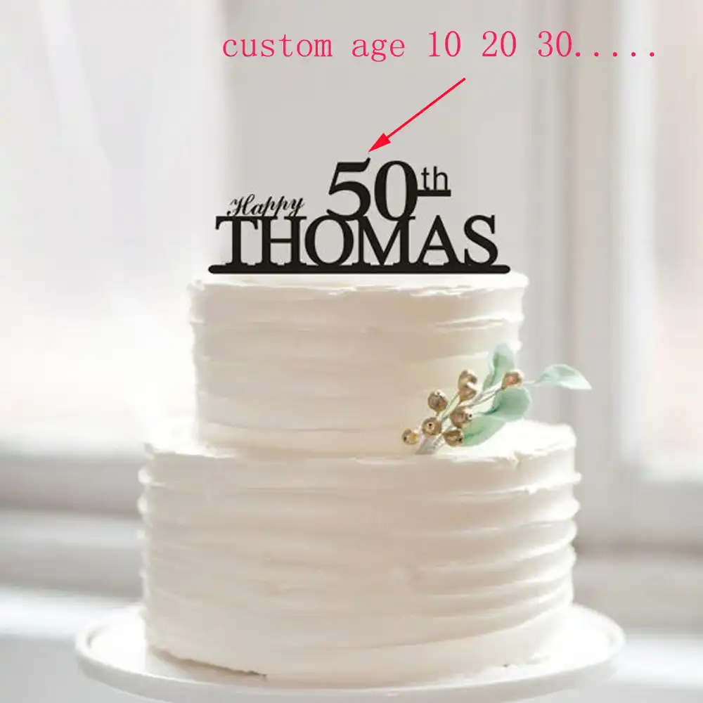 Happy 50th Birthday Cake Topper 50th Anniversary Cake Topper Custom Name Cake Topper 50th 1 10 18 20 30 40 80 Unique Cake Topper Birthday Cake Topper Cake Topper50th Birthday Aliexpress,Bathroom Tile Ideas For Small Bathrooms