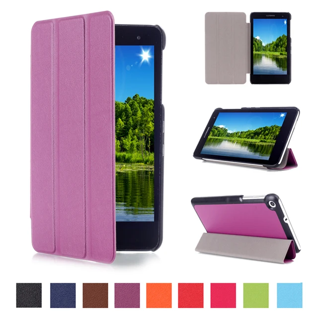 Cheap New Arrival PU Leather Cover Stand Case For Huawei MediaPad T1 7.0 T1-701u Tablet case + Screen Protector film+Stylus