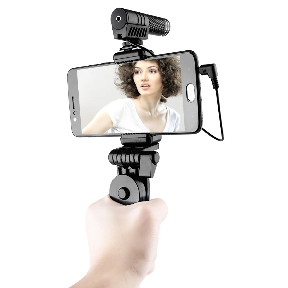 K & F концепция мини микрофон с записывающим устройством конденсатор для iPhone Android