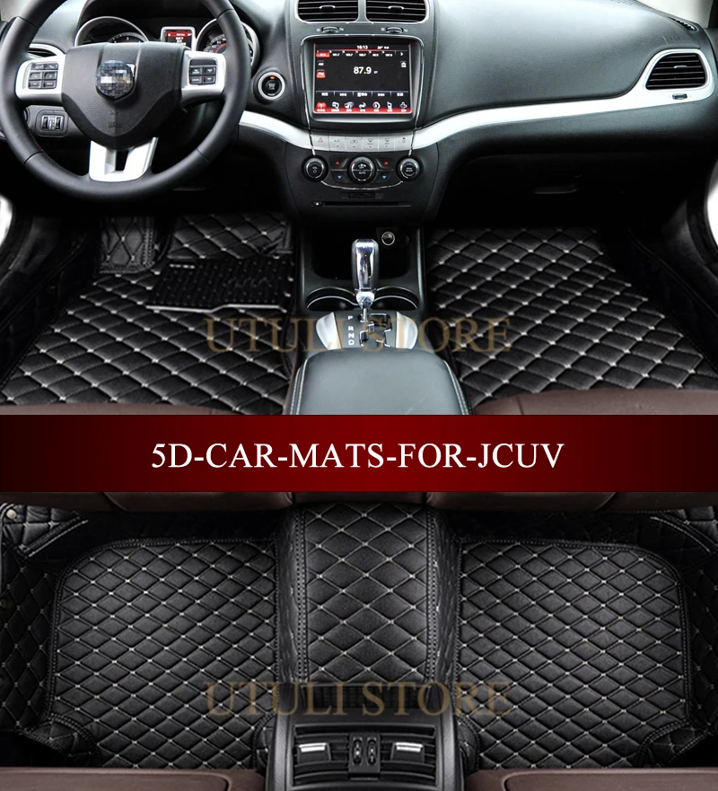 Leather Car Floor Mats For Dodge Journey Jcuv Durango Journey Ram