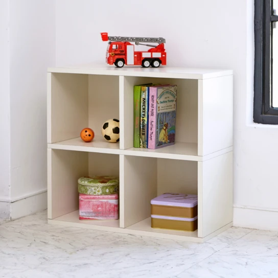 Way Basics Eco Friendly 4 Cubby Bookcase, White - Tool-Free Assembly - Non Toxic - LIFETIME GUARANTEE (3)