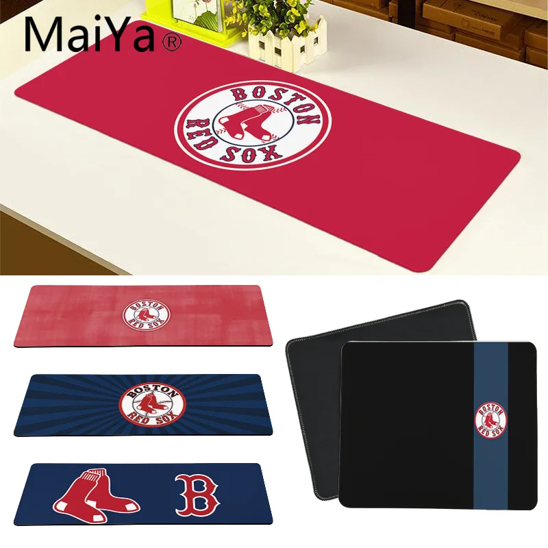 

Maiya Top Quality Boston Red Sox Unique Desktop Pad Game Mousepad Free Shipping Large Mouse Pad Keyboards Mat