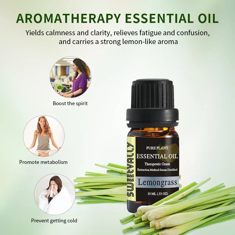 Lemongrass эфирные масла для ароматерапии диффузоры Органическое средство снятия