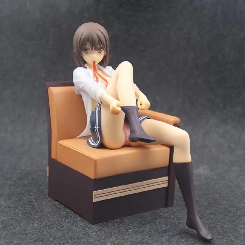 

18.5cm Anime Saenai Heroine No Sodatekata Action Figure Katou Megumi Sofa Sitting Ver Model Sexy Change Clothes toy Kids Doll