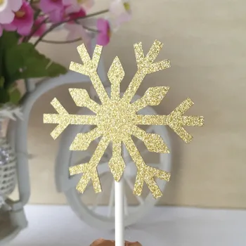 

12pc laser cut snow Happy Birthday cake topper cake flags baby shower child birthday party supplies cake baking party decorative