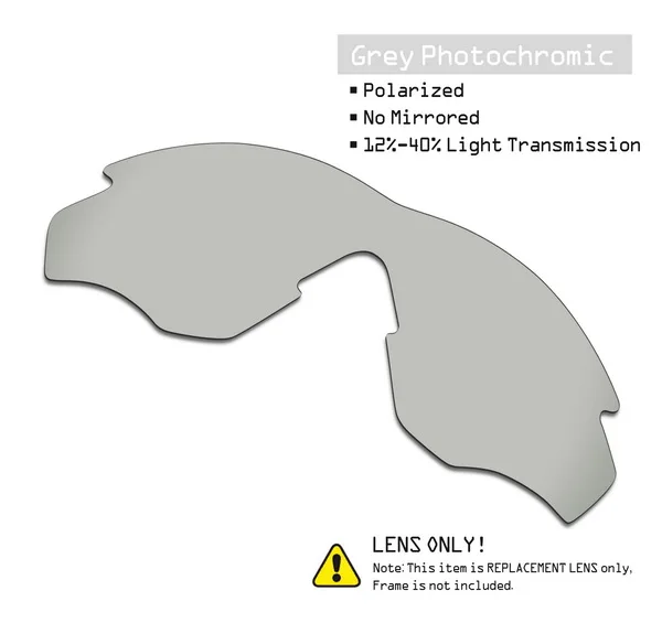SmartVLT поляризованные Сменные линзы для солнцезащитных очков в оправе солнцезащитных очков в стиле Окли м2-несколько вариантов - Цвет линз: Grey Photochromic