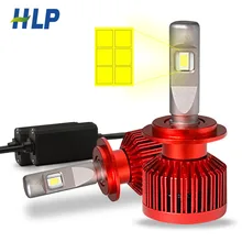 H7 Светодиодная лампа для фары 12 v Супер Мини h8 h9 h11 9005 9006 9012 авто лампа 72 Вт 12000lm 6000 К 4300 csp автомобиль свет для стайлинга автомобилей