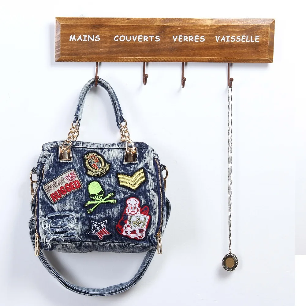 2017 Famous Brand Women Blue Denim Designer Handbag High Quality Uk 2017 Famous Brand Women Blue Denim Designer Handbag High Quality Uk Shoulder Jeans Bags Messenger Tote Bag Bolsas W184 In From Luggage
