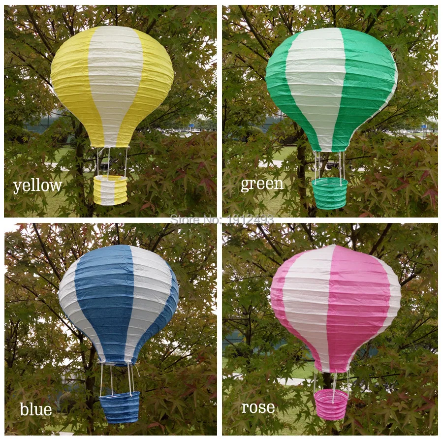 Multicolor Hot Air Balloon Paper Lantern Wishing Lanterns (2).jpg