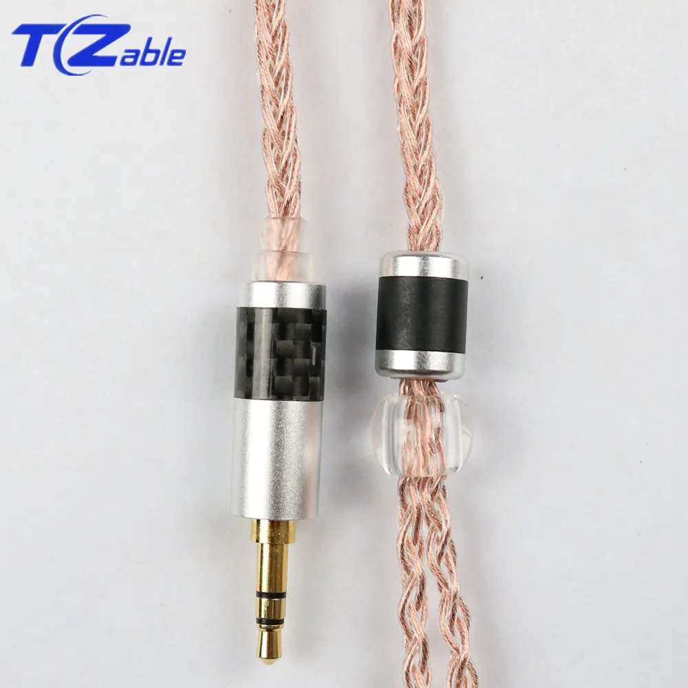 Jack 3 5mm Audio Cable Earphone For MMCX se215 se315 se535 se846 Headset Hifi Headphone Upgrade Cable Crystal Copper Line