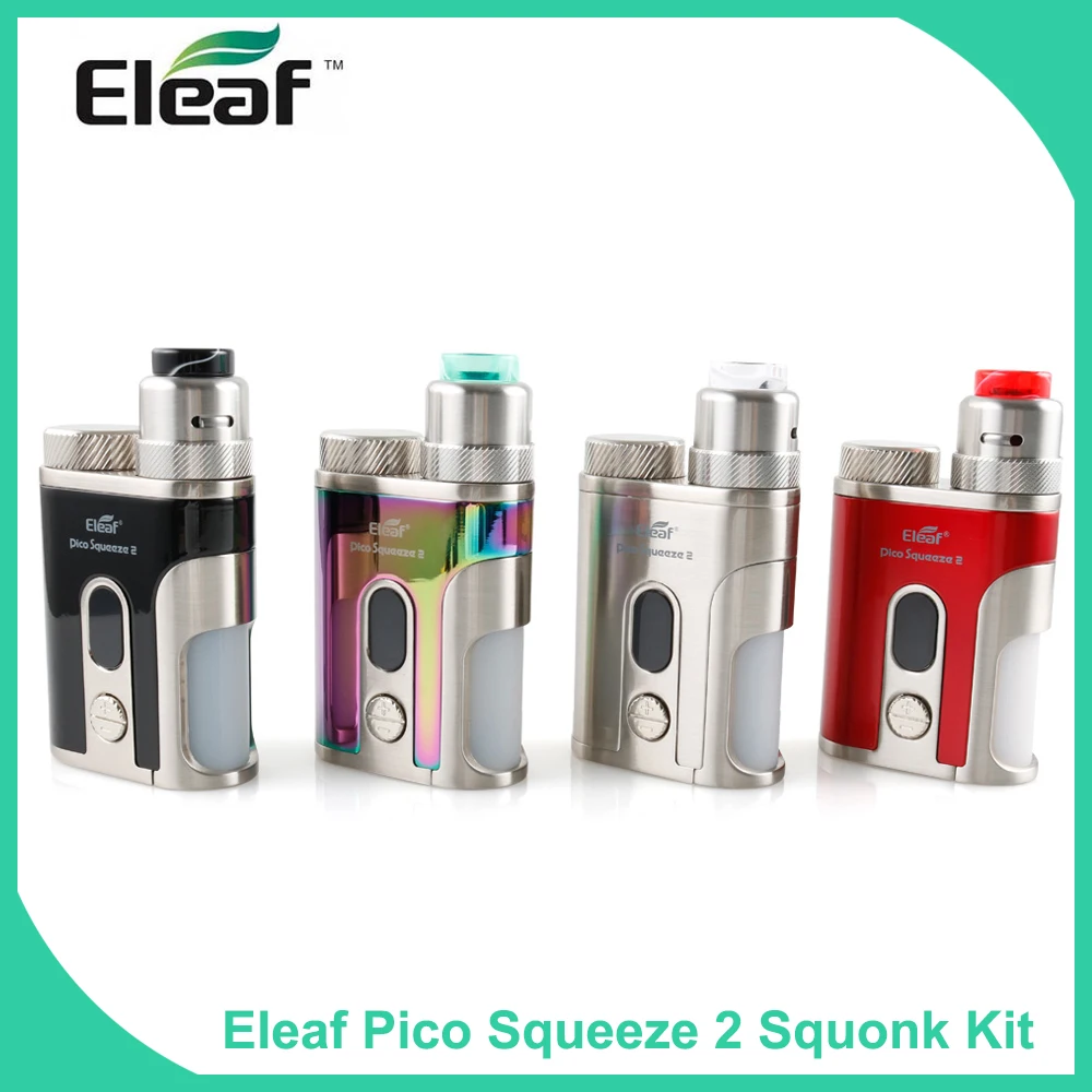 

Original electronic cigarette Eleaf Pico Squeeze 2 Kit with Coral 2 Atomizer 8ml 100W vape kit