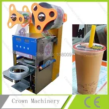 Цифровой автоматической Bubble Tea пластиковый стаканчик запайки