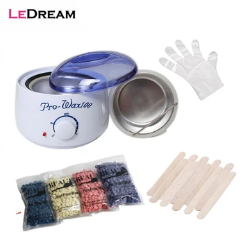 

Brazilian Epilator Wax Heater Pot Wax Machine Kit Waxing Depilatory Cream Bean Bikini Hair Removal Tools Hot Wax Set Face Body
