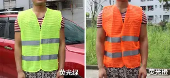 

BONJEAN High Visibility Night Working Protection Clothing Reflective Safety Vest Jacket Traffic Work Cleaner Chaleco Reflectante
