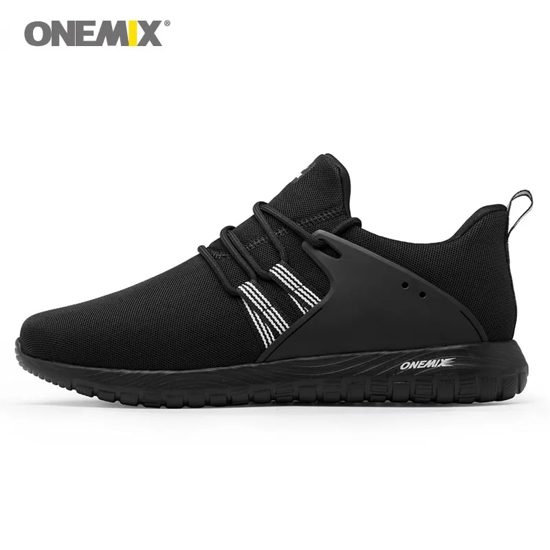 

Onemix men's running shoes outdoor sport sneakers in black for lover walking shoes white women jogging sneakers size EU36-45