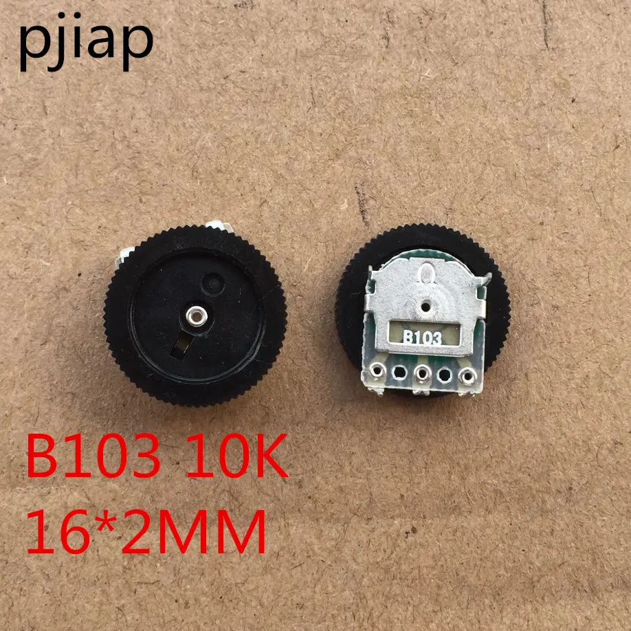 B103 10K single 16*2MM dial potentiometer potentiometer gear volume