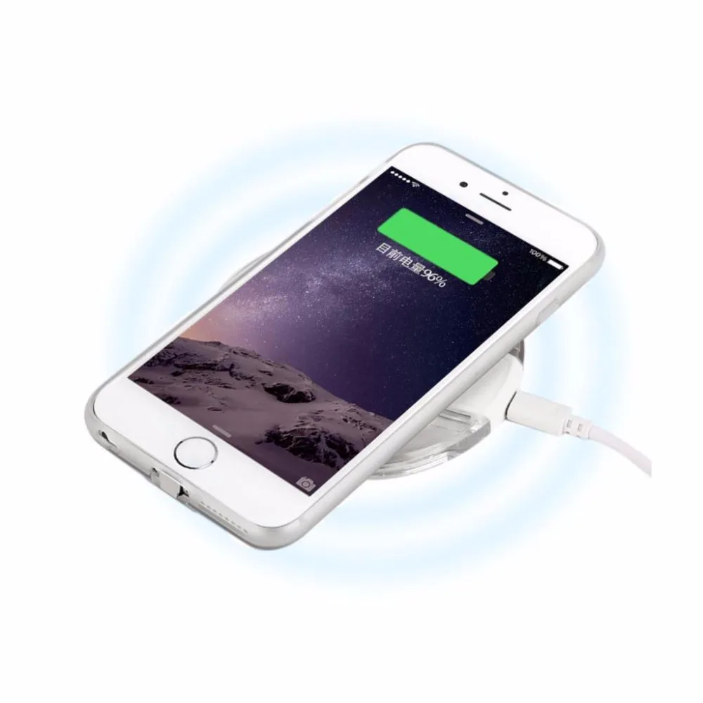 Ectobe Qi Беспроводной зарядный коврик док + приемник чехол для iPhone 5 5S SE/6 6s/6 6s плюс