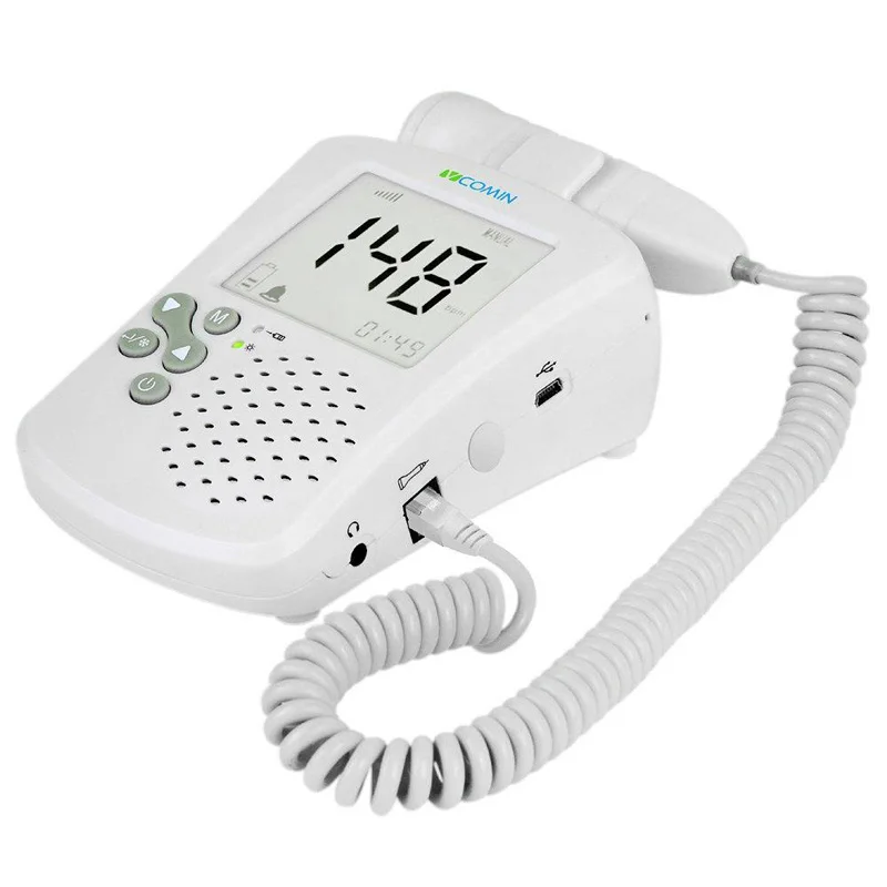 Professional Prenatal Doppler Fetal Detector Home Use Baby Heart Rate Monitor FHR Back Light Ultrasonic Fetal Doppler Monitor