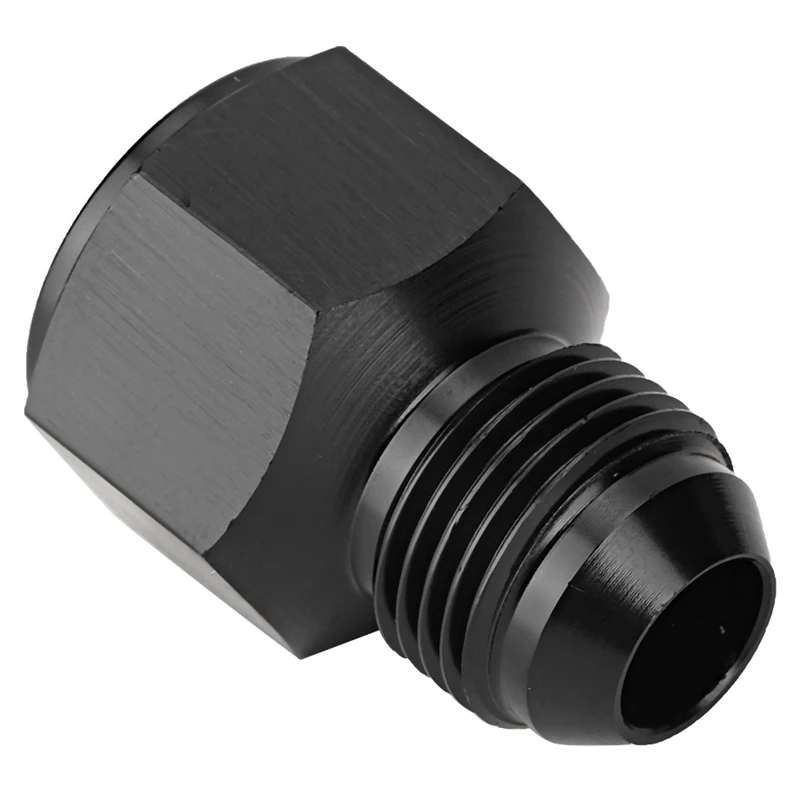 New Black 10An Femlae to 8An Male Flare Reducing Hose Union Fittings Aluminum An10 to An8 Reducer Fuel Oil Line Adapter