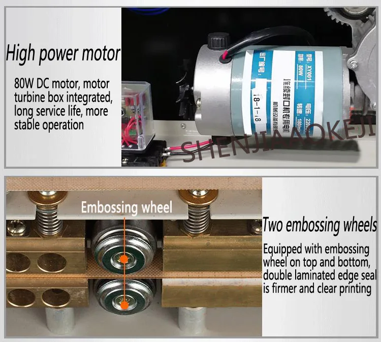 Непрерывный фильм запайки 80 Вт пластиковый мешок посылка машина группа запайщик; горизонтальная Отопление запайки FR-770