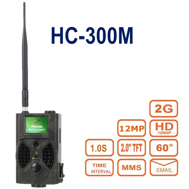 Сотовая Беспроводная охотничья камера, камера для слежения за дикой природой s 2G MMS SMS 16MP, камера ночного видения, фото ловушки, отслеживание наблюдения HC300M