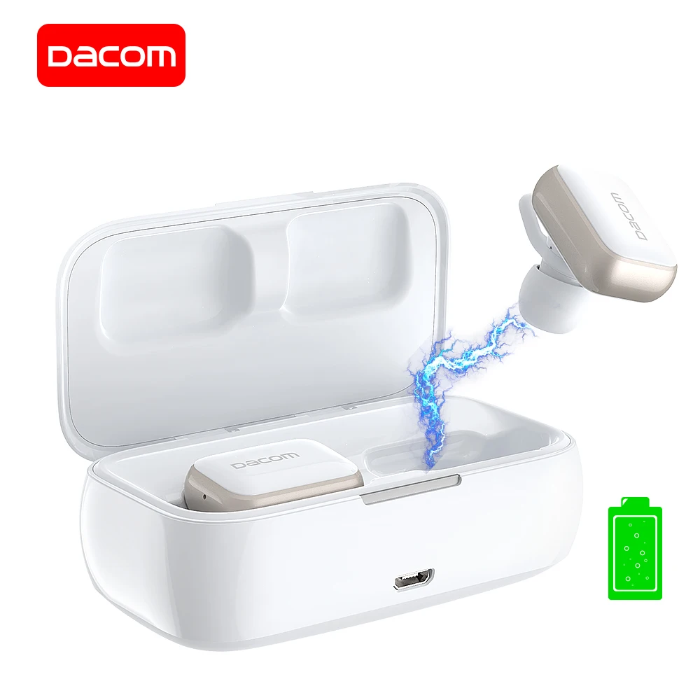 

DACOM GF8/K6H PRO True Wireless Earbuds with Mic Bluetooth Earphones with Charging Box In Ear Monitor Earpiece for iPhone Huawei