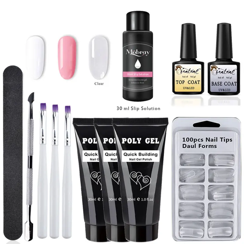 30g extensor Builder Gel uv lámpara puntas cepillo de uñas postizas gruesas poly gel slip solution líquido Poly Nail gel 30g extensor Builder Gel uv lámpara puntas cepillo de uñas postizas gruesas poly gel slip solution líquido Poly Nail gel
