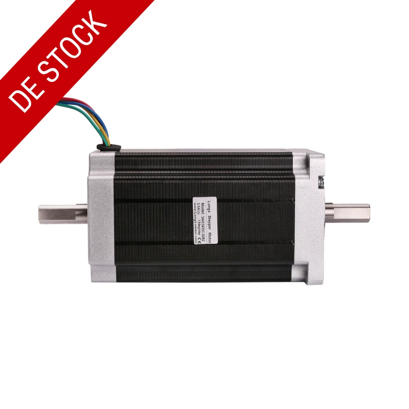 

EU Free!& EU Stock! CNC LONGS MOTOR 1pc Nema 34 Stepper Motor 34HS5435C-02B2 Dual Shaft 1600oz 3.5A 3D printer
