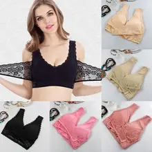 Женский сексуальный спортивный жилет для фитнеса, кружевной бесшовный бюстгальтер с перекрестной боковой пряжкой, беспроводной мягкий перекрестный Топ, Корректор осанки, лифтинг