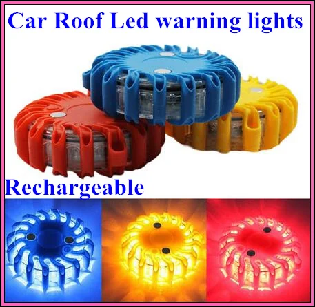 

Rechargeable Road safety led car anti-collision light,emergency light,car roof beacon,install by magnetic,9 flash,waterproof