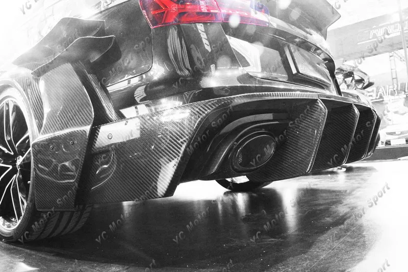 Автомобильные аксессуары из углеродного волокна Реплика стиль заднего бампера Tim подходит для- RS6 DTM заднего бампера