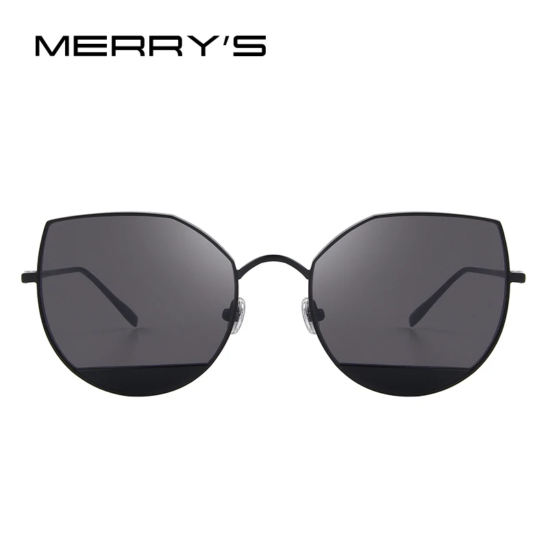 MERRY'S Новое поступление года Для женщин роскошный Классический бренд дизайнерские солнцезащитные очки «кошачий глаз» солнцезащитные очки с металлической оправой UV400 s'8108