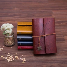 Pu A6 кожаный блокнот отрывными листами 14.5x10.5 см бабочка дневник Тетрадь kraft Бумага маленьких Винтаж мягкие крышка Traveler journalgift