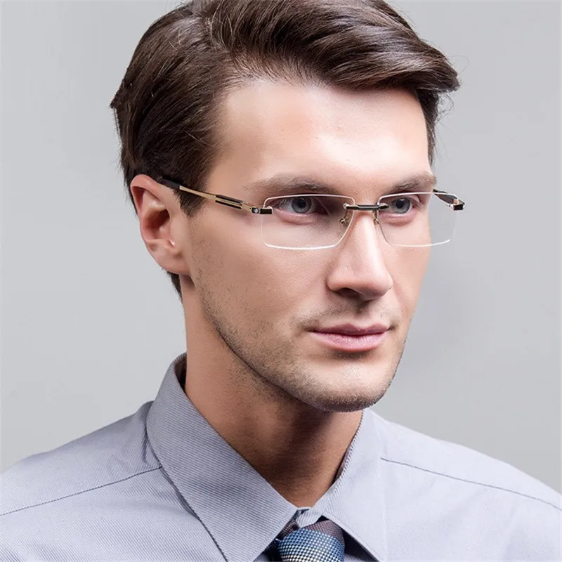 Myopia Prescription Glasses мужские. Rimless Eyeglasses for men. Мужские очки для зрения стильные. Оправа для очков мужская. Мужские серые очки